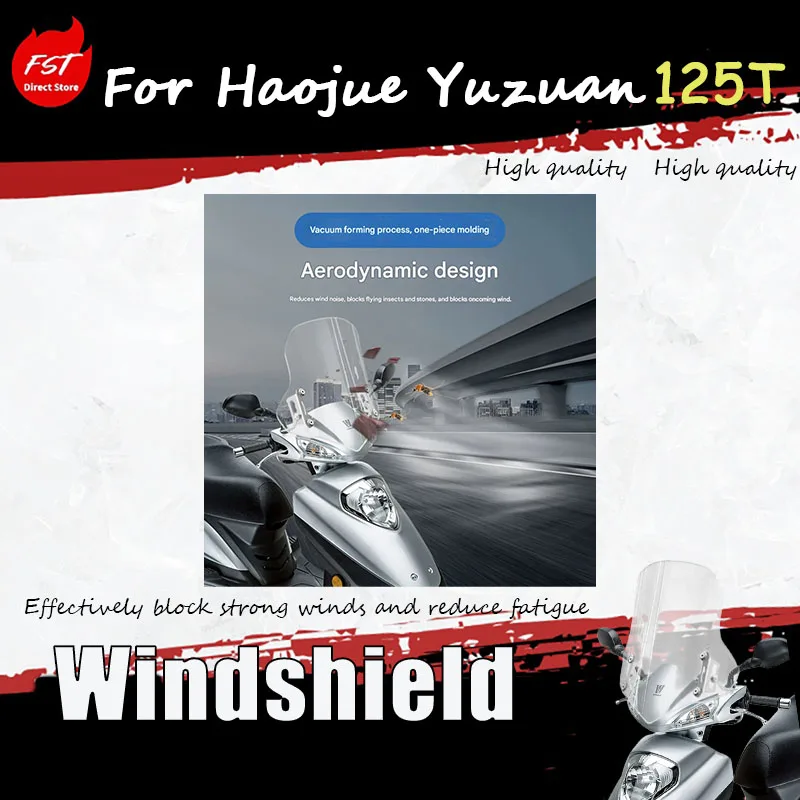Haojue Yuzuan 125T HJ125T Scooter Modified Windshield,High Clear PC Windscreen Wind Deflector,UV Protection Windproof Motorcycle
Haojue Yuzuan 125T HJ125T Scooter Modified Windshield,High Clear PC Windscreen Wind Deflector,UV Protection Windproof Motorcycle