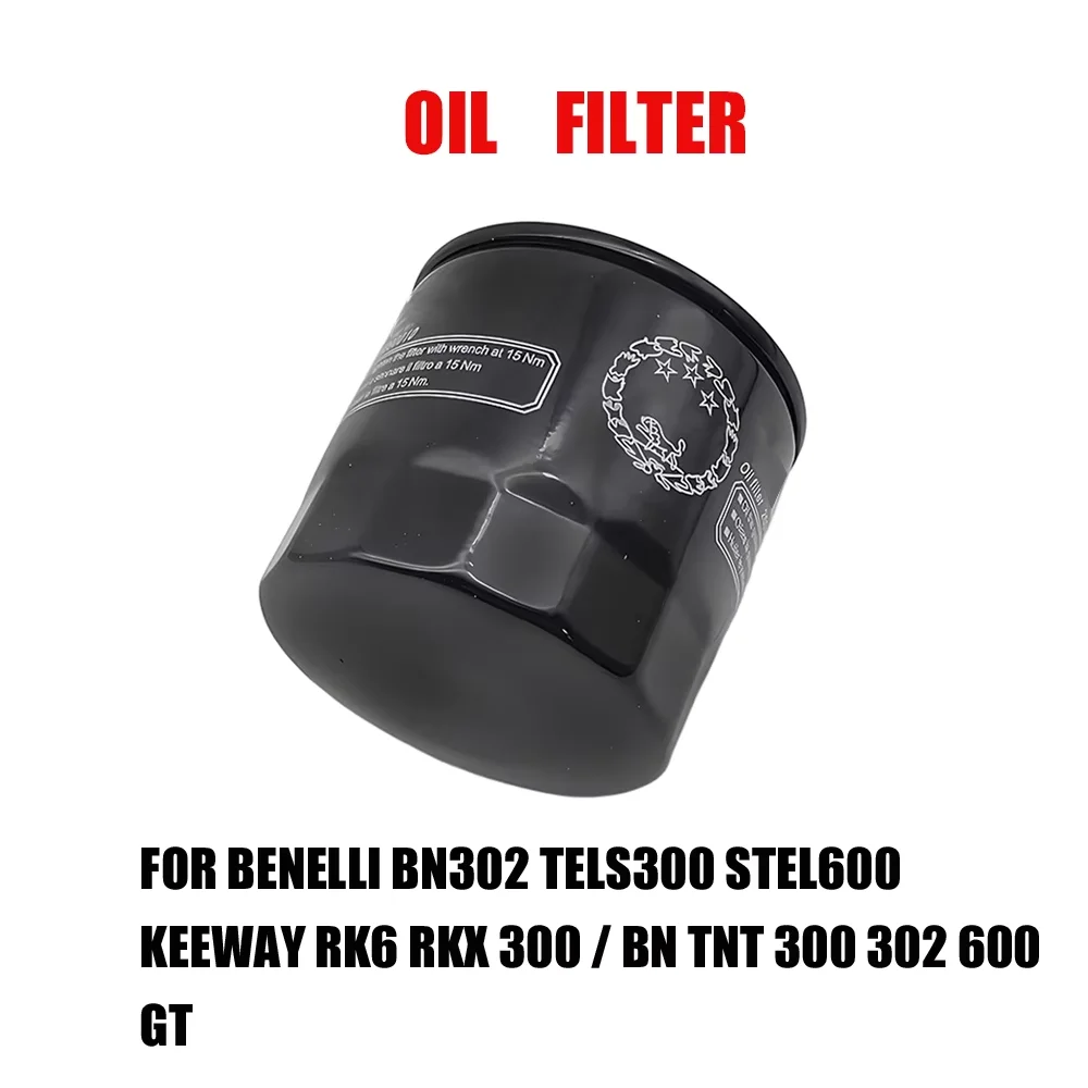 For Benelli BN302 TELS300 STEL600 Keeway RK6 RKX 300 / BN TNT 300 302 600 GT Oil Filter Accessories 
For Benelli BN302 TELS300 STEL600 Keeway RK6 RKX 300 / BN TNT 300 302 600 GT Oil Filter Accessories