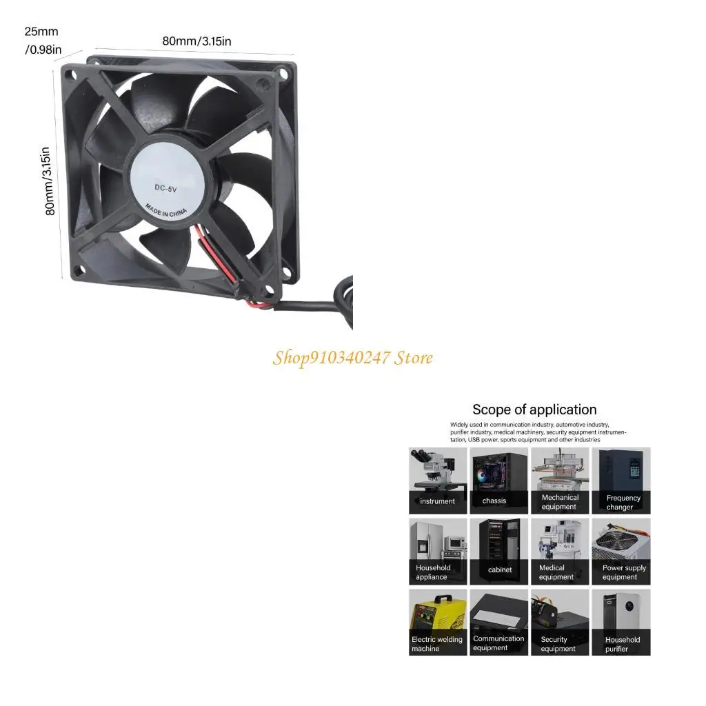 Q22A 80 мм USB 5 В Вентилятор охлаждения с высоким потоком воздуха для 3D-принтера Корпус электроники Тихий
Q22A 80 мм USB 5 В Вентилятор охлаждения с высоким потоком воздуха для 3D-принтера Корпус электроники Тихий