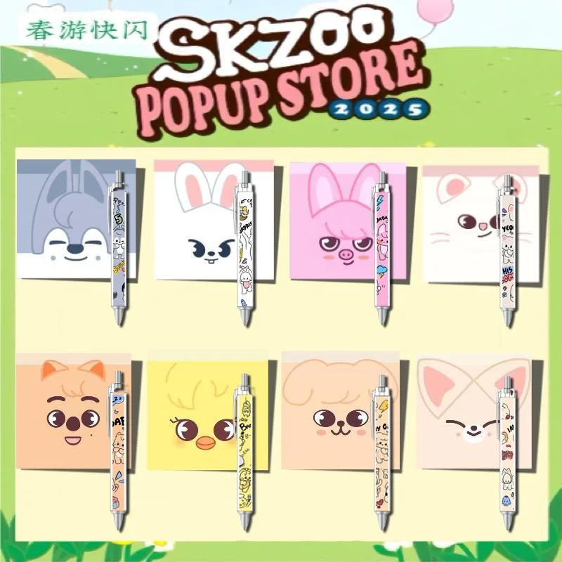 NEW SKZOO cartoon sticky Notes 50 pages that can be pasted with a pen, cute school supplies, back-to-school idol merchandise
NEW SKZOO cartoon sticky Notes 50 pages that can be pasted with a pen, cute school supplies, back-to-school idol merchandise