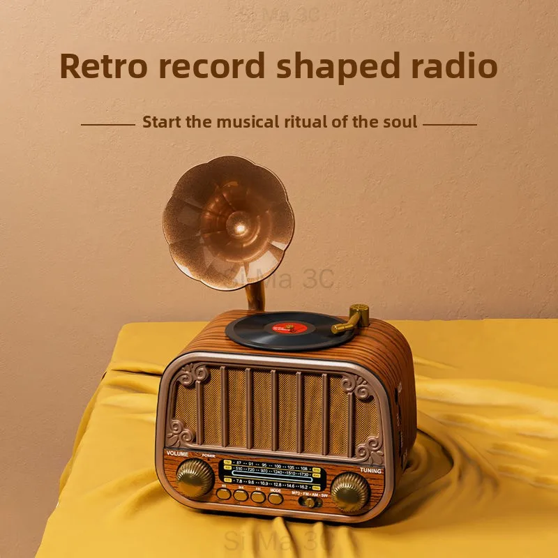 Retro Portable Full Band Radio Multifunctional U Disk Card AUX Player Wireless Bluetooth Speaker with Antenna Radios for Elderly
Retro Portable Full Band Radio Multifunctional U Disk Card AUX Player Wireless Bluetooth Speaker with Antenna Radios for Elderly