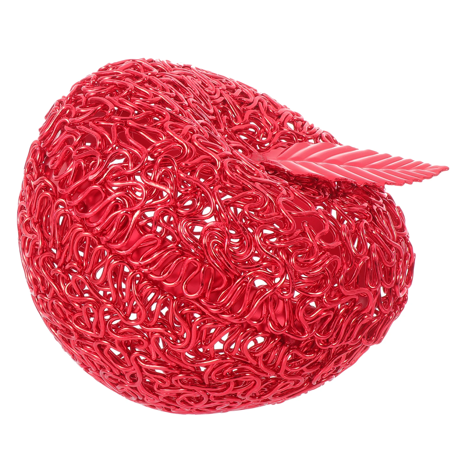 1pc Aluminum Wire Apple Shaped Storage Box Hollowed Out Jar For Desktop Organizer Cookie Container Dried Fruit Box Xmas Gift
1pc Aluminum Wire Apple Shaped Storage Box Hollowed Out Jar For Desktop Organizer Cookie Container Dried Fruit Box Xmas Gift