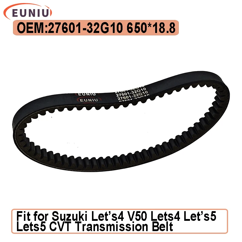 Ремень V-ремень для скутера 650x18,8 27601-32G10 27601-32G00 для Suzuki Let's4 V50 Lets4 Let's5 Lets5 Ремень трансмиссии CVT 
Ремень V-ремень для скутера 650x18,8 27601-32G10 27601-32G00 для Suzuki Let's4 V50 Lets4 Let's5 Lets5 Ремень трансмиссии CVT