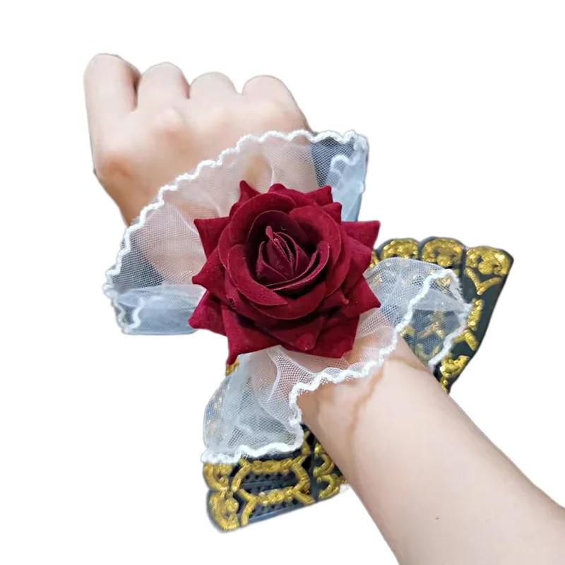 *Flower Lace Bracelet for Women Red Gothic Lace Rose Wristband Lolita Bracelets Bridal Bridesmaid Wrist Corsage Wedding Party
*Flower Lace Bracelet for Women Red Gothic Lace Rose Wristband Lolita Bracelets Bridal Bridesmaid Wrist Corsage Wedding Party