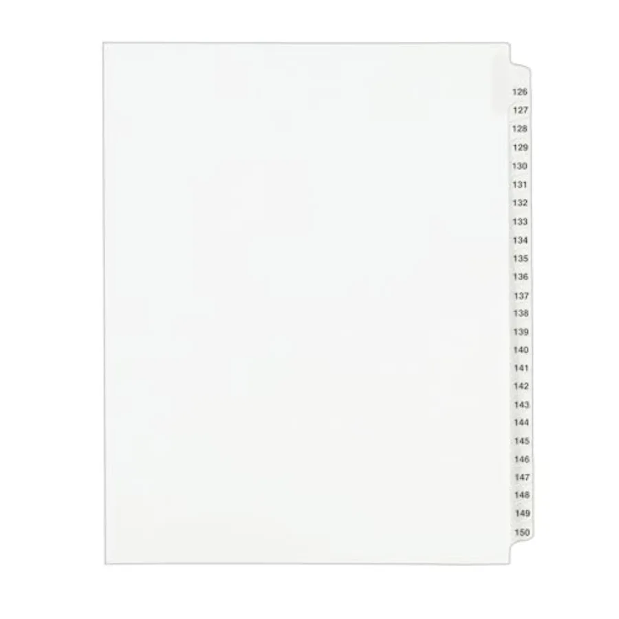 Legal Dividers, Standard Collated Sets, 26-50 Tab 0335
Legal Dividers, Standard Collated Sets, 26-50 Tab 0335