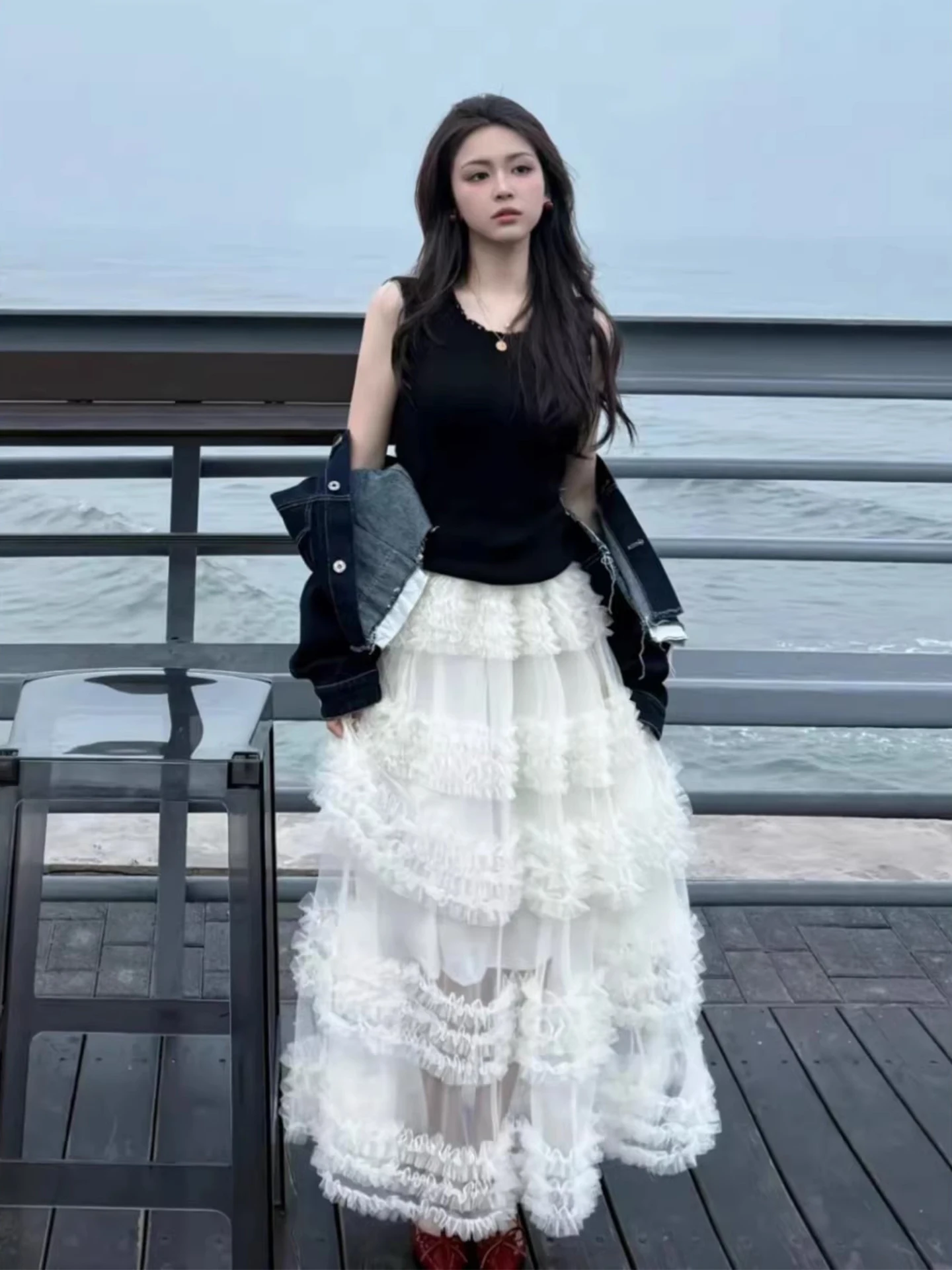Elegant Mesh Puffy Half Skirt Women's New 2026 Ballet Style High Waist Hip Concealing Cake Skirt A-Line Long Skirt
Elegant Mesh Puffy Half Skirt Women's New 2026 Ballet Style High Waist Hip Concealing Cake Skirt A-Line Long Skirt