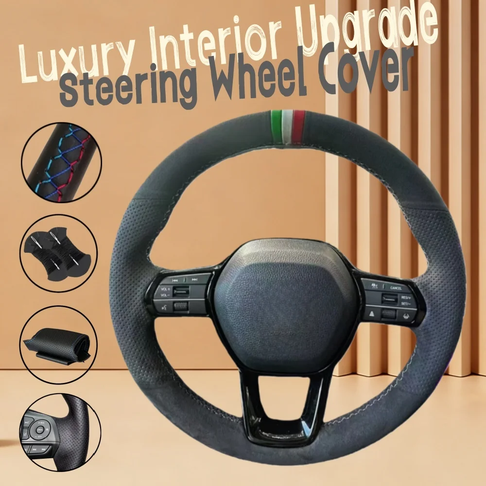 Customiz Non-Slip Comfortable Suede Leather Car Steering Wheel Cover 11 XI 2021-2022 Steering Wrap Cover For Honda Civic
Customiz Non-Slip Comfortable Suede Leather Car Steering Wheel Cover 11 XI 2021-2022 Steering Wrap Cover For Honda Civic