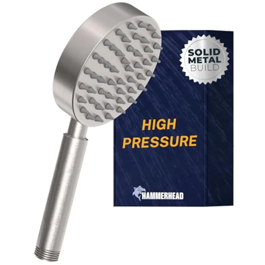 ® Solid Metal Hand Held Shower Head - - High Pressure Shower Heads 4 Inch Spray Wand Made from 304 Stainless Steel with Silicon
® Solid Metal Hand Held Shower Head - - High Pressure Shower Heads 4 Inch Spray Wand Made from 304 Stainless Steel with Silicon