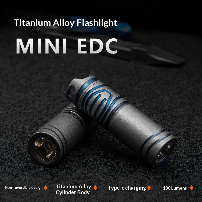 S05 Titanium Alloy Mini Rechargeable Flashlight Waterproof LED Lithium Battery Keychain Small Flashlight Everyday Carry EDC
S05 Titanium Alloy Mini Rechargeable Flashlight Waterproof LED Lithium Battery Keychain Small Flashlight Everyday Carry EDC