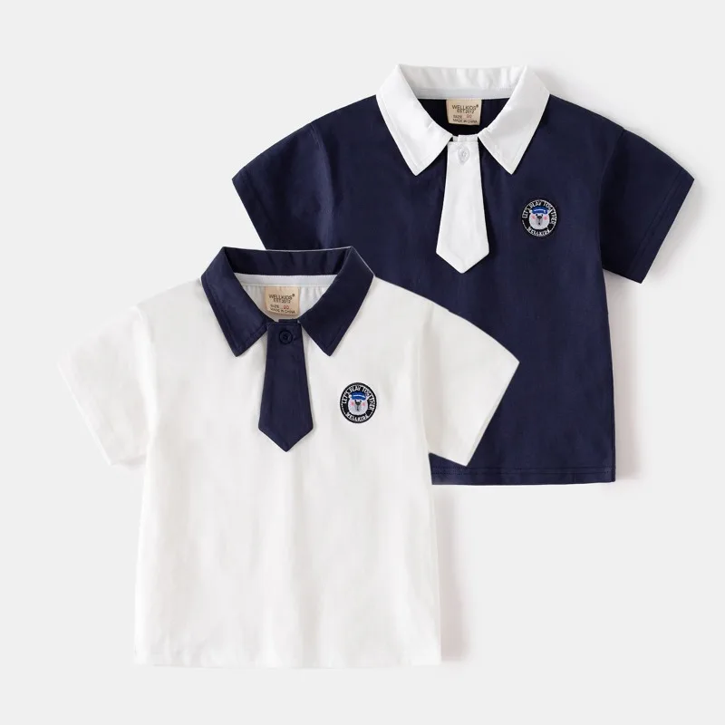 HoneyCherry Boys' Short-sleeved Cotton Polo Shirt, New Summer Style, Children's Solid Color and Breathable Polo Shirt
HoneyCherry Boys' Short-sleeved Cotton Polo Shirt, New Summer Style, Children's Solid Color and Breathable Polo Shirt