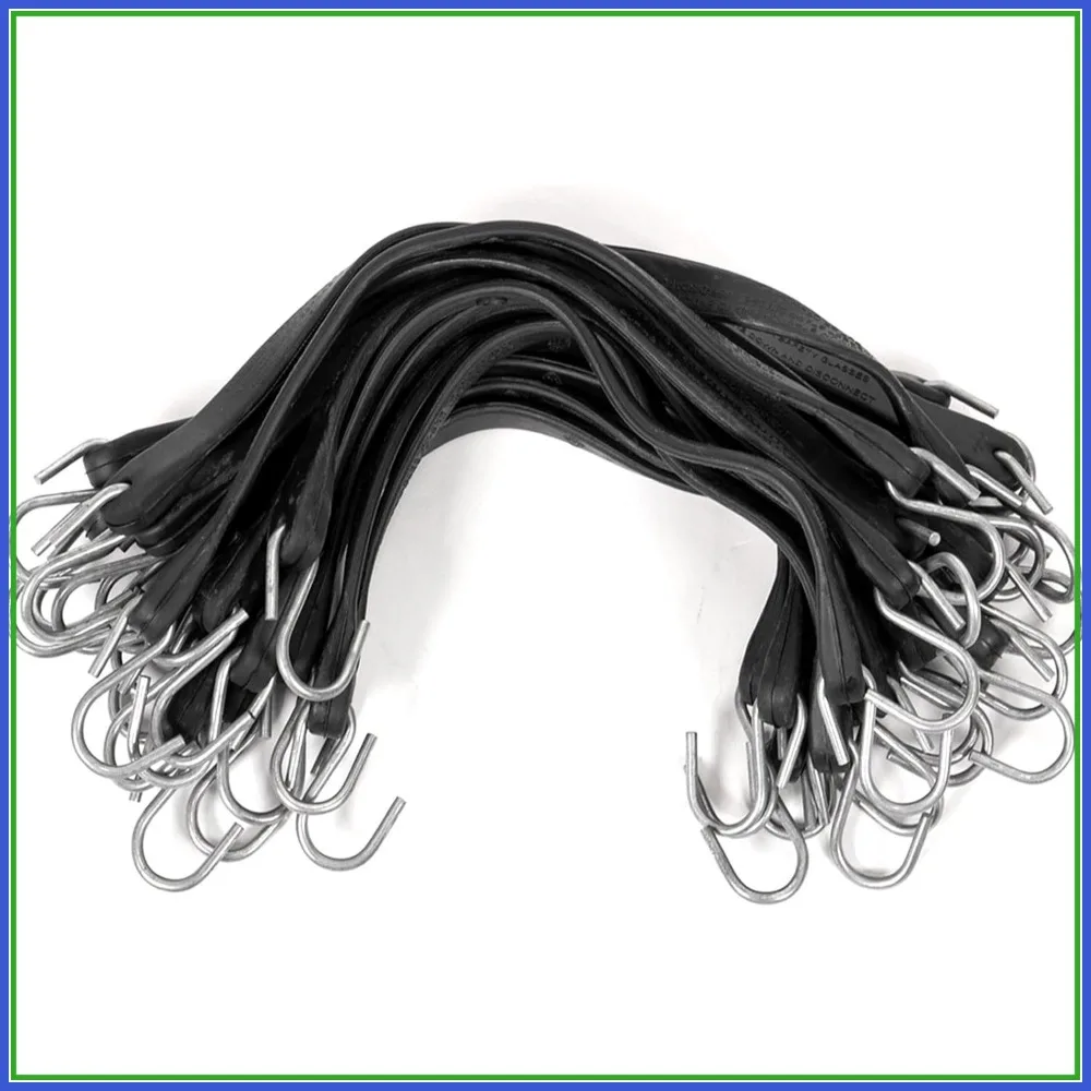 21" Rubber Bungee Cords with S-Hooks, 32" Stretch, 50 Pack - Heavy Duty Tarp Straps for Trailers, Trucks, Camping, Boats, RVs
21" Rubber Bungee Cords with S-Hooks, 32" Stretch, 50 Pack - Heavy Duty Tarp Straps for Trailers, Trucks, Camping, Boats, RVs