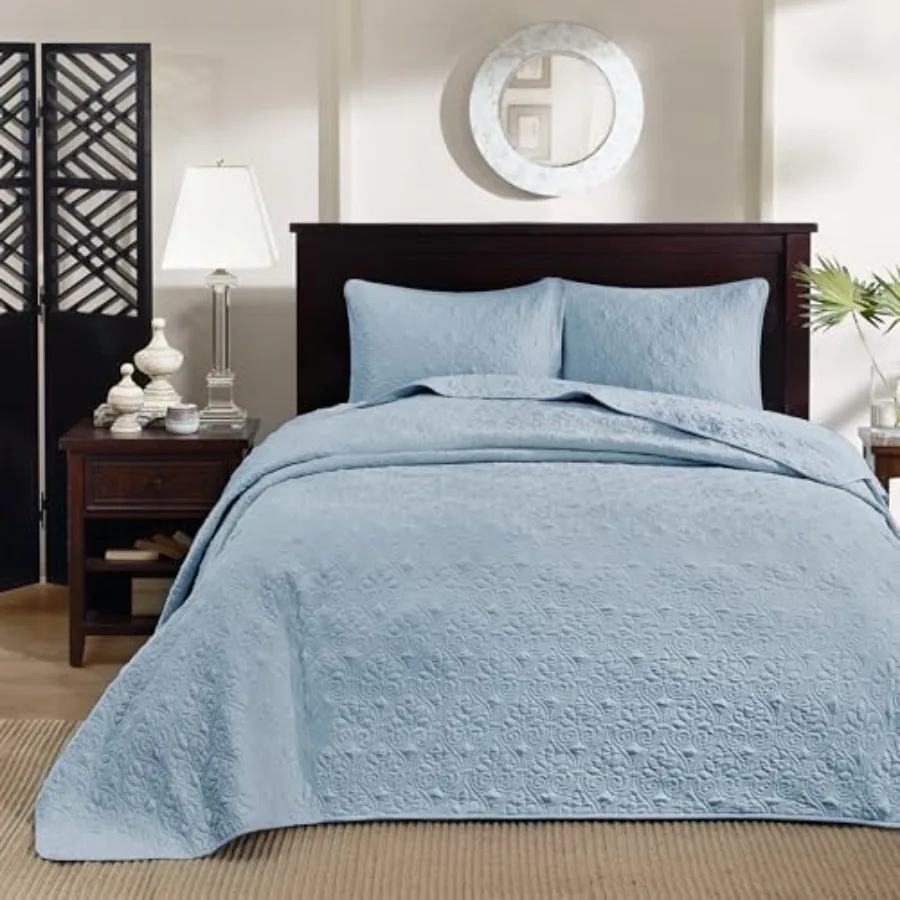 Quebec Reversible Quilt Set Damask Design Double Sided Stitching All Season Lightweight Bedspread Bedding Set Matching Sham 120
Quebec Reversible Quilt Set Damask Design Double Sided Stitching All Season Lightweight Bedspread Bedding Set Matching Sham 120