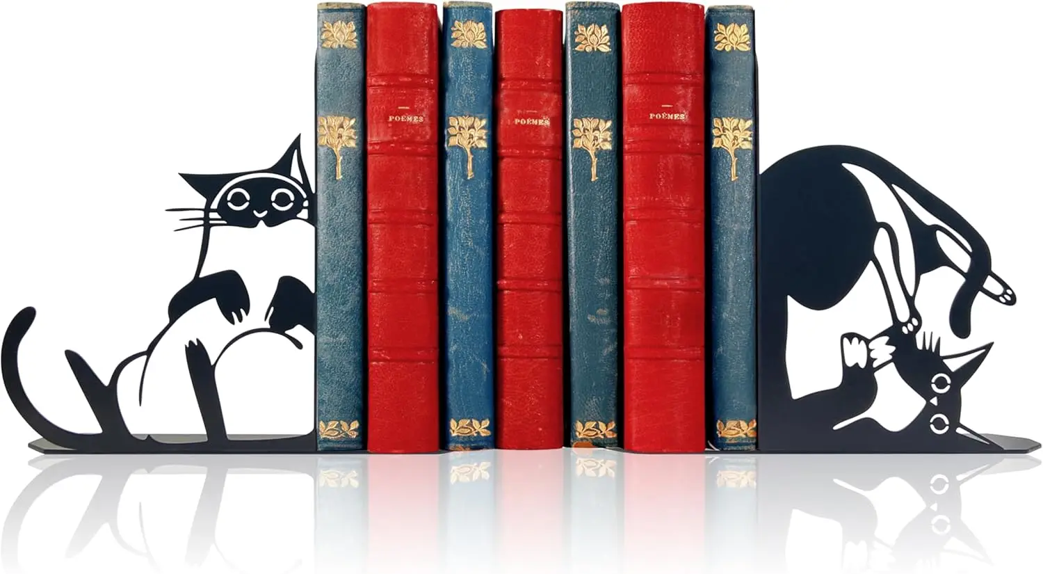 Cat Bookends for Shelves, Cute Metal Book Ends for Home Office Desk Bookshelf Decor Cat Lover Gift for Women
Cat Bookends for Shelves, Cute Metal Book Ends for Home Office Desk Bookshelf Decor Cat Lover Gift for Women