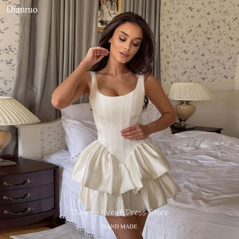 Dianruo A Line Tiered Ruffle Prom Dresses Satin Mini Homecoming Dresses Stunning Spaghetti Straps 2026 Party Gowns Customized
Dianruo A Line Tiered Ruffle Prom Dresses Satin Mini Homecoming Dresses Stunning Spaghetti Straps 2026 Party Gowns Customized