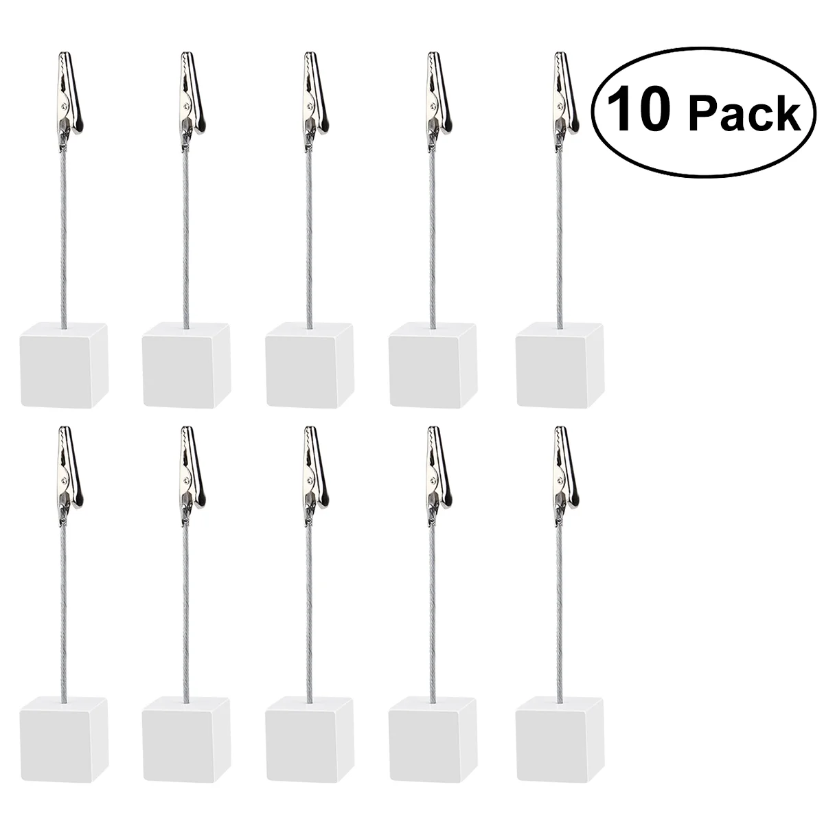 NUOLUX 10pcs Cube Base Memo Photo Holder Paper Note Clip (White) Memo holder Photo clip Paper clip
NUOLUX 10pcs Cube Base Memo Photo Holder Paper Note Clip (White) Memo holder Photo clip Paper clip