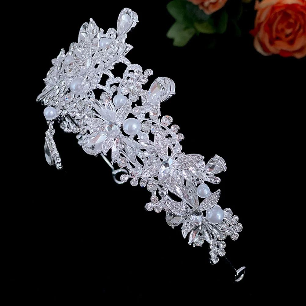 Rhinestone Crown Hair Accessory Photo Activity Headdress Wedding for Bride Party Rhinestones Bridal Headband
Rhinestone Crown Hair Accessory Photo Activity Headdress Wedding for Bride Party Rhinestones Bridal Headband