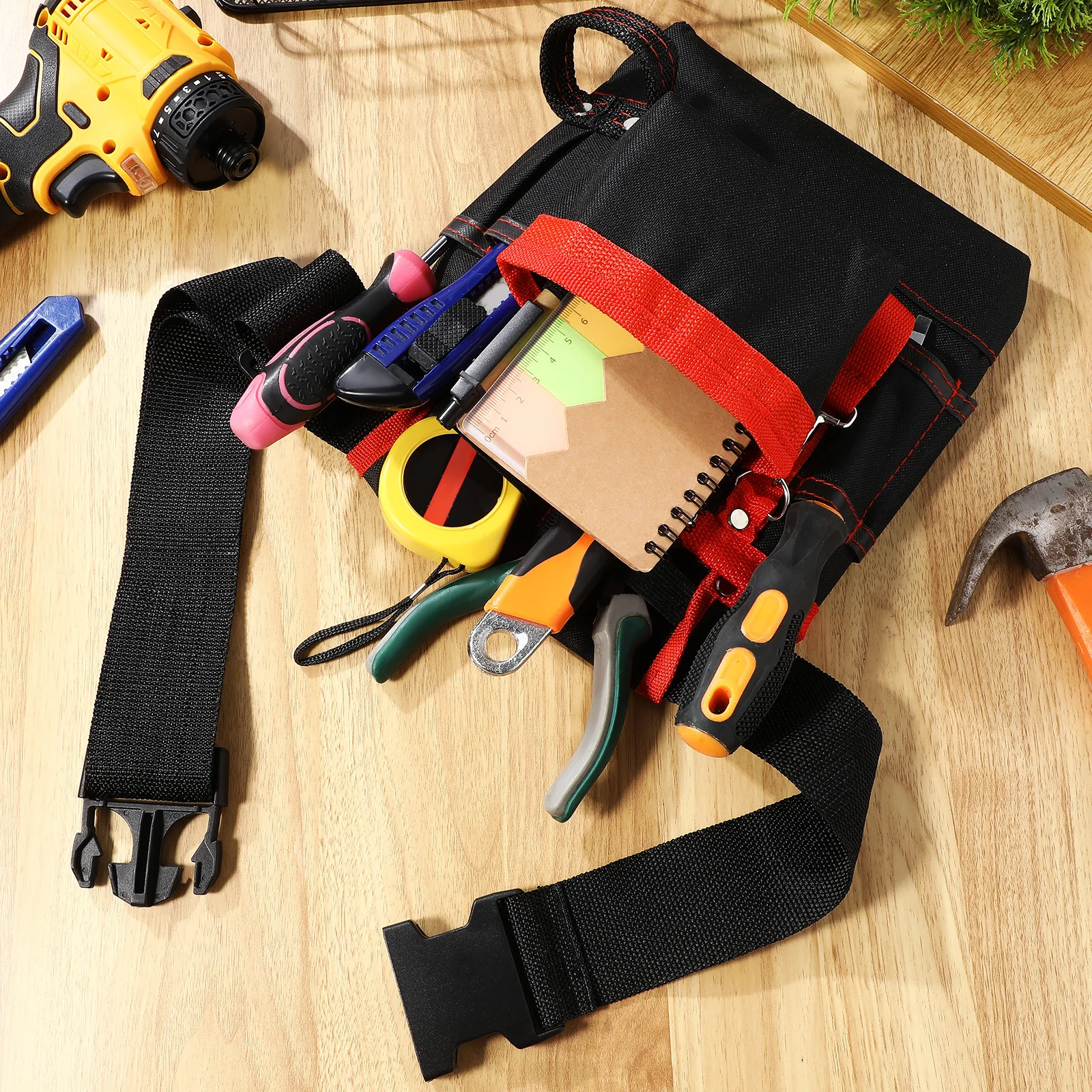 Electrician Waist Bag Oxford Tool Pouch Multi-Pocket Small Tool Belt Utility Organizer for Construction Electrician Pouch
Electrician Waist Bag Oxford Tool Pouch Multi-Pocket Small Tool Belt Utility Organizer for Construction Electrician Pouch