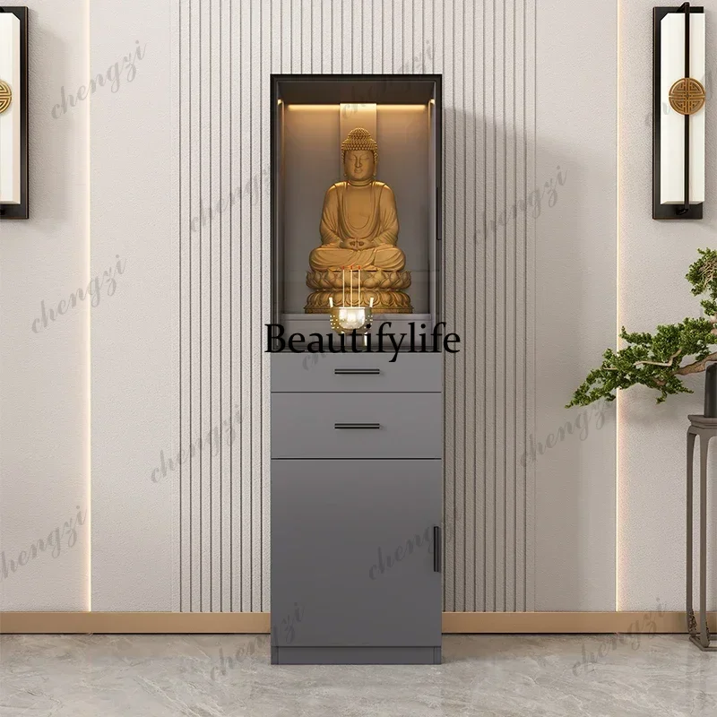 Buddhist platform modern simple Buddhist cabinet with glass door God of Wealth table incense table shrine vertical cabinet NN
Buddhist platform modern simple Buddhist cabinet with glass door God of Wealth table incense table shrine vertical cabinet NN