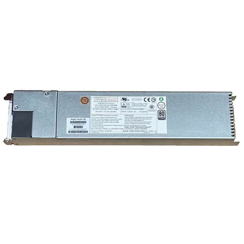 90%new For Supermicro PWS-741P-1R 740W 1U 80 PLUS Platinum Redundant Single Output Power Supply Module
90%new For Supermicro PWS-741P-1R 740W 1U 80 PLUS Platinum Redundant Single Output Power Supply Module