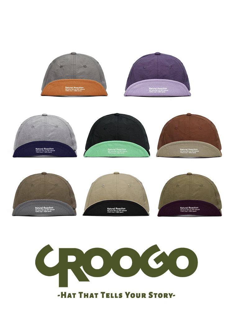 CROOGO Retro Letter Functional Soft Brim Baseball Cap Color Block Popular American Sun Protection Short Brim Duckbill Hat
CROOGO Retro Letter Functional Soft Brim Baseball Cap Color Block Popular American Sun Protection Short Brim Duckbill Hat
