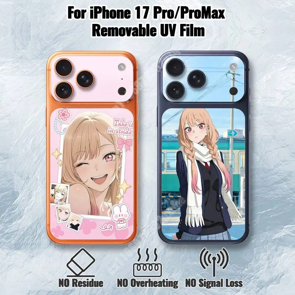 Kitagawa Marin Removable UV Film for iPhone 17 Pro 17 ProMax HD Back Sticker
Kitagawa Marin Removable UV Film for iPhone 17 Pro 17 ProMax HD Back Sticker