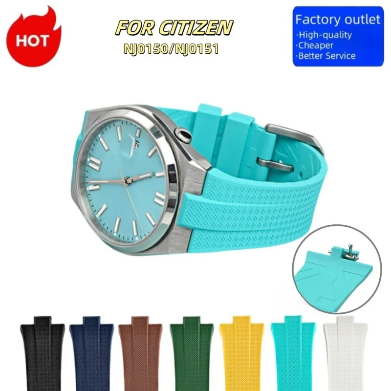 FOR CITIZEN NJ0150 NJ0151FKM Fluororubber Silicone Quick Release Needle buckle Watchband Watch Strap Bracelet Watch Accessories
FOR CITIZEN NJ0150 NJ0151FKM Fluororubber Silicone Quick Release Needle buckle Watchband Watch Strap Bracelet Watch Accessories