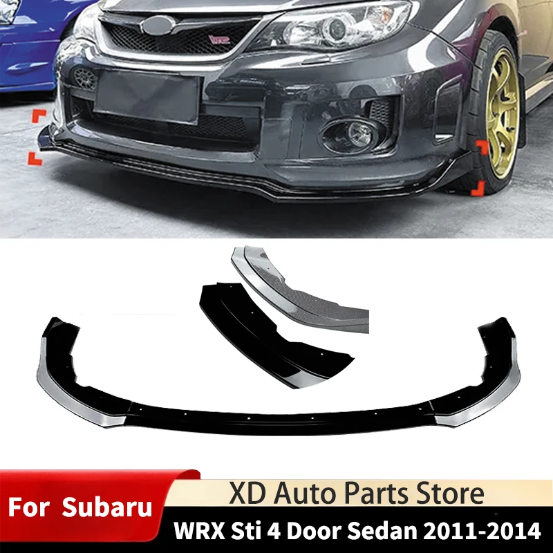 For Subaru WRX Sti 4 Door Sedan Car Front Bumper Lip Lower Splitter Diffuser Spoiler Guard Cover Body Kit Tuning Accessories 
For Subaru WRX Sti 4 Door Sedan Car Front Bumper Lip Lower Splitter Diffuser Spoiler Guard Cover Body Kit Tuning Accessories