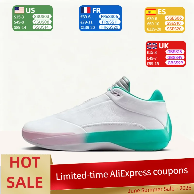 Nike Jordan Air Jordan 40: Simple, Comfortable, and Soft Low-Top Basketball Shoes for Men in White and Green IQ5380-100
Nike Jordan Air Jordan 40: Simple, Comfortable, and Soft Low-Top Basketball Shoes for Men in White and Green IQ5380-100
