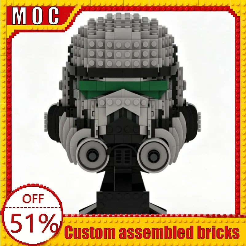 NEW 660PCS Mini Sci-Fi Trooper Helmet Collection Custom Building Blocks MOC Model Educational Assembly Toy Birthday Gift Display
NEW 660PCS Mini Sci-Fi Trooper Helmet Collection Custom Building Blocks MOC Model Educational Assembly Toy Birthday Gift Display