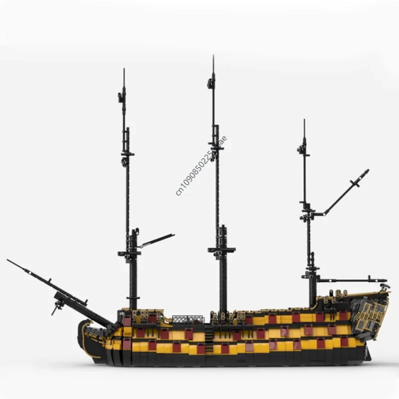 4115 деталей MOC: Корабль пиратов из Карибского моря, военный корабль HMS Euthyphro, парусник, конструктор, игрушки для сборки, подарки для детей
4115 деталей MOC: Корабль пиратов из Карибского моря, военный корабль HMS Euthyphro, парусник, конструктор, игрушки для сборки, подарки для детей