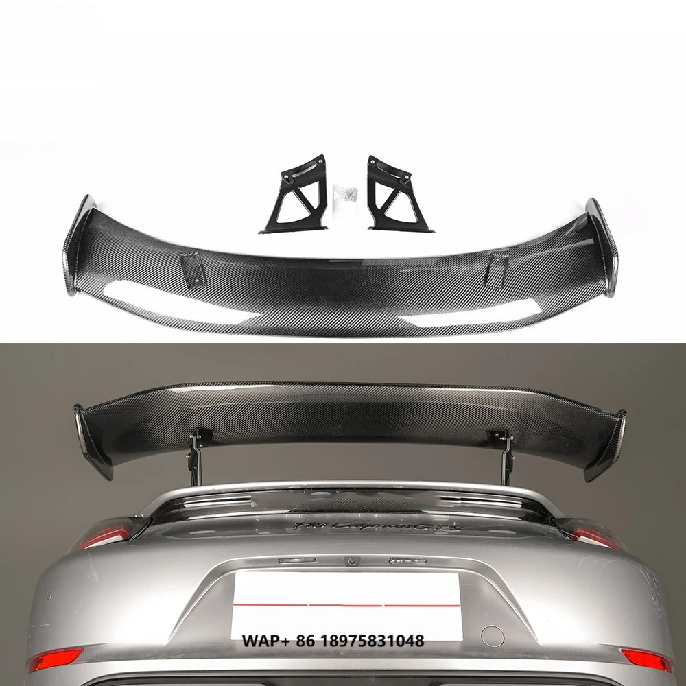 High Quality Car Parts Rear Tail Wing Carbon Fiber Spoiler Wing for Boxster 981 GT4 2011-2015
High Quality Car Parts Rear Tail Wing Carbon Fiber Spoiler Wing for Boxster 981 GT4 2011-2015