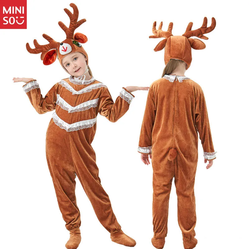 Miniso Reindeer Family Costume, Parent-Child Animal Pajamas for Stage Play
Miniso Reindeer Family Costume, Parent-Child Animal Pajamas for Stage Play