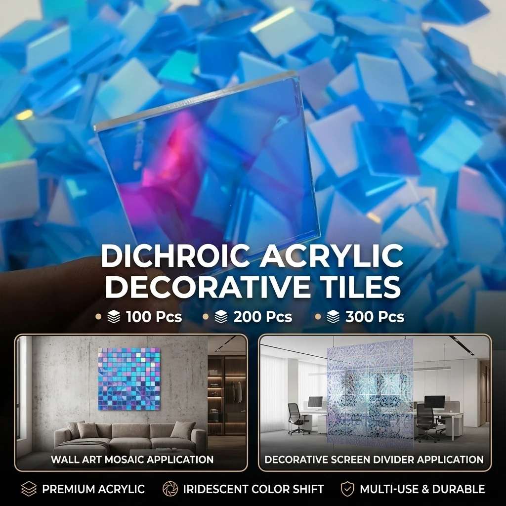 2X2/3X3cm 100-300PCS Mini Holographic Acrylic Blocks DIY Wall Decorations Reflective Acrylic Sheet Home Decoration Crafts Wall D
2X2/3X3cm 100-300PCS Mini Holographic Acrylic Blocks DIY Wall Decorations Reflective Acrylic Sheet Home Decoration Crafts Wall D