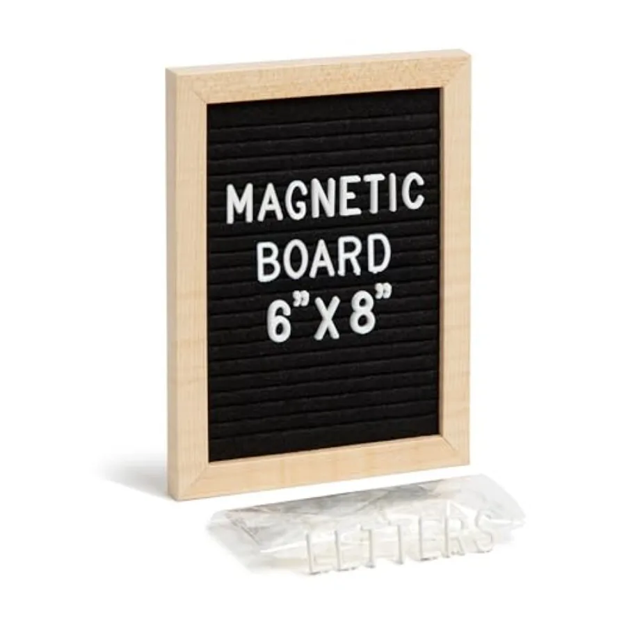 Magnetic Locker Letter Board, Black Felt, 8" x 6", Wood Frame
Magnetic Locker Letter Board, Black Felt, 8" x 6", Wood Frame