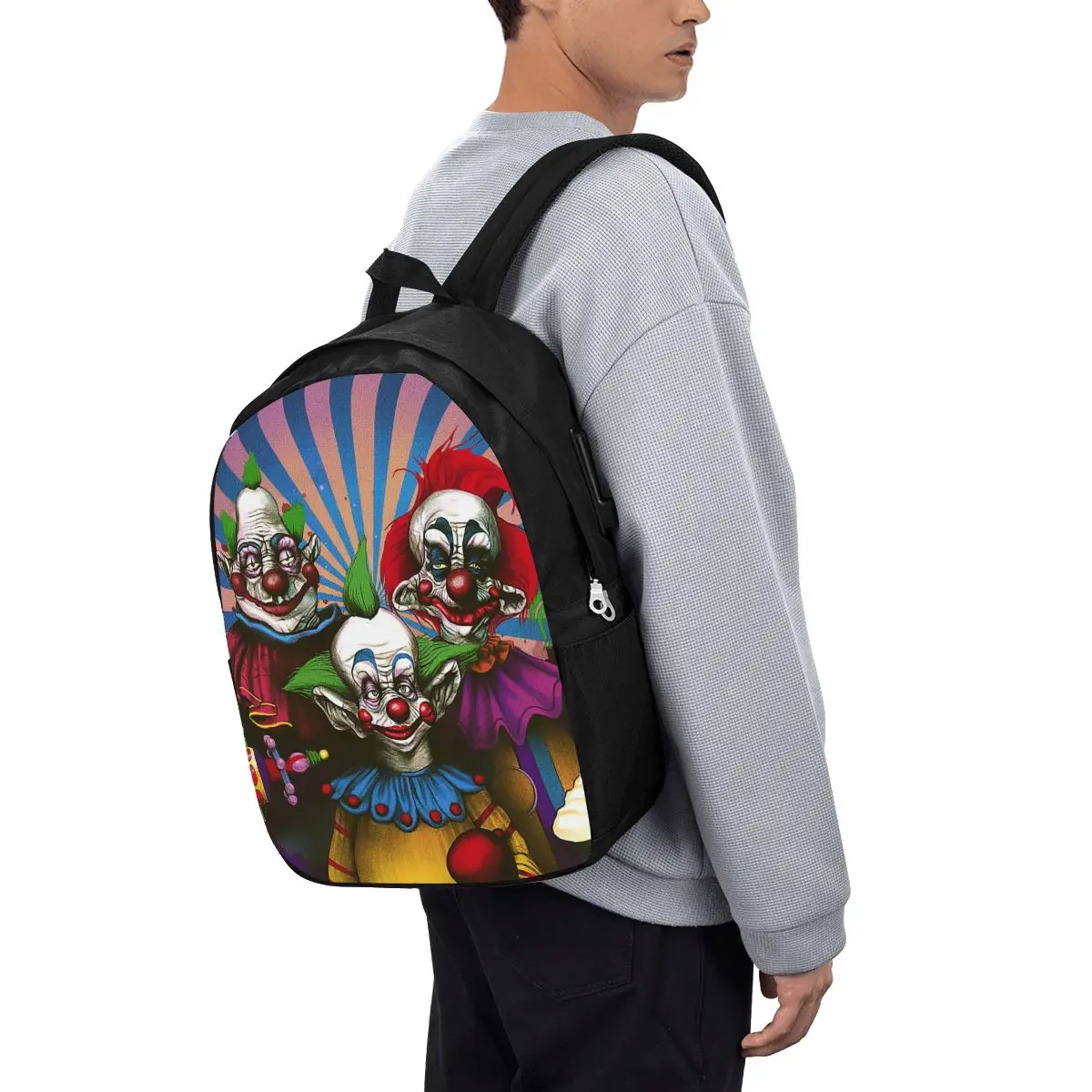 Killer Klowns From Outer Space Film Backpack Travel Notebook Bag Computer College Student School Bag Laptop Shoulder Bags
Killer Klowns From Outer Space Film Backpack Travel Notebook Bag Computer College Student School Bag Laptop Shoulder Bags