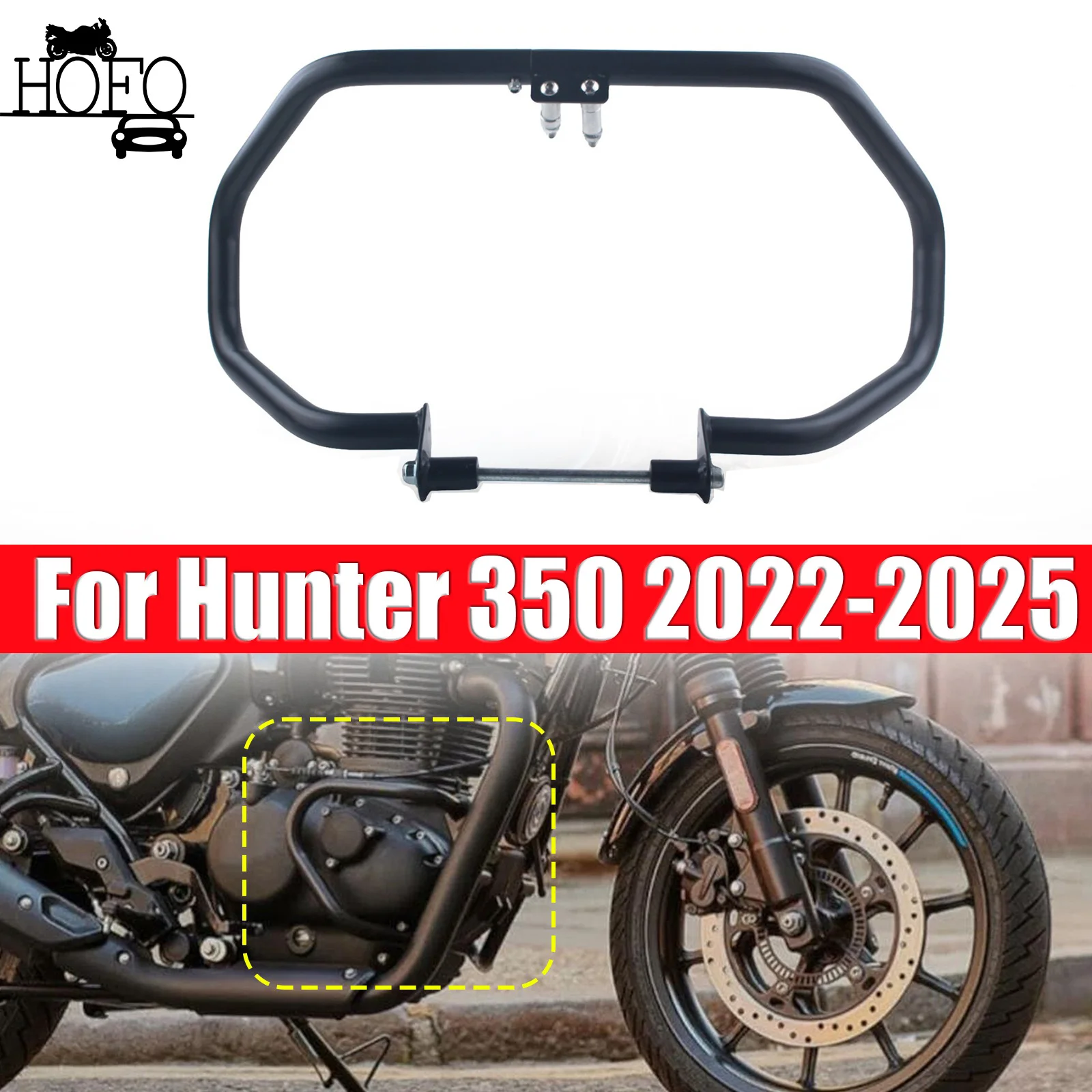 Engine Guard Crash Bar For Hunter 350 2022-2025 Motorcycle Steel Front Highway Crash Bars Engine Guard Bumper Falling Protection
Engine Guard Crash Bar For Hunter 350 2022-2025 Motorcycle Steel Front Highway Crash Bars Engine Guard Bumper Falling Protection