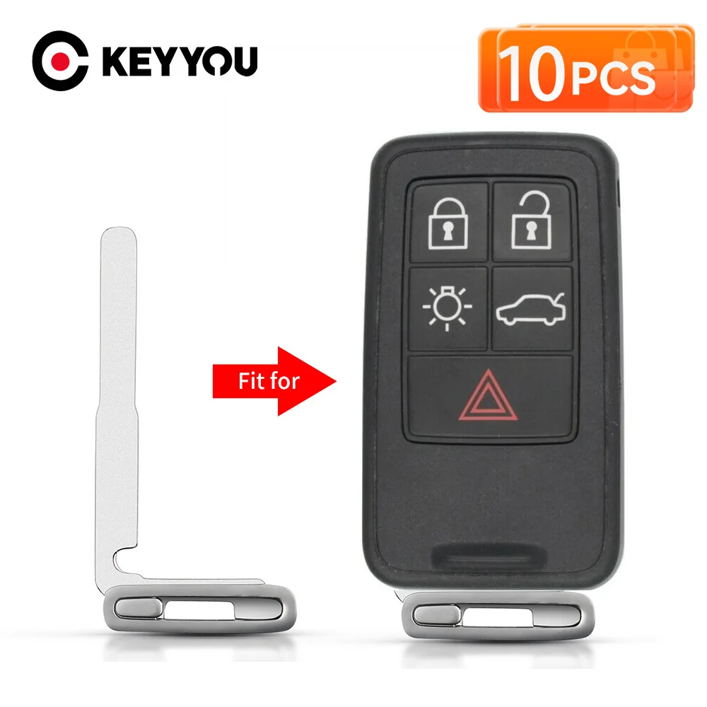 KEYYOU 10Pcs For Volvo S40 S60 S80 XC60 V40 V70 V60 Keyless Entry Uncut Insert Emergency Blade Accessories Remote Car Key Blade
KEYYOU 10Pcs For Volvo S40 S60 S80 XC60 V40 V70 V60 Keyless Entry Uncut Insert Emergency Blade Accessories Remote Car Key Blade