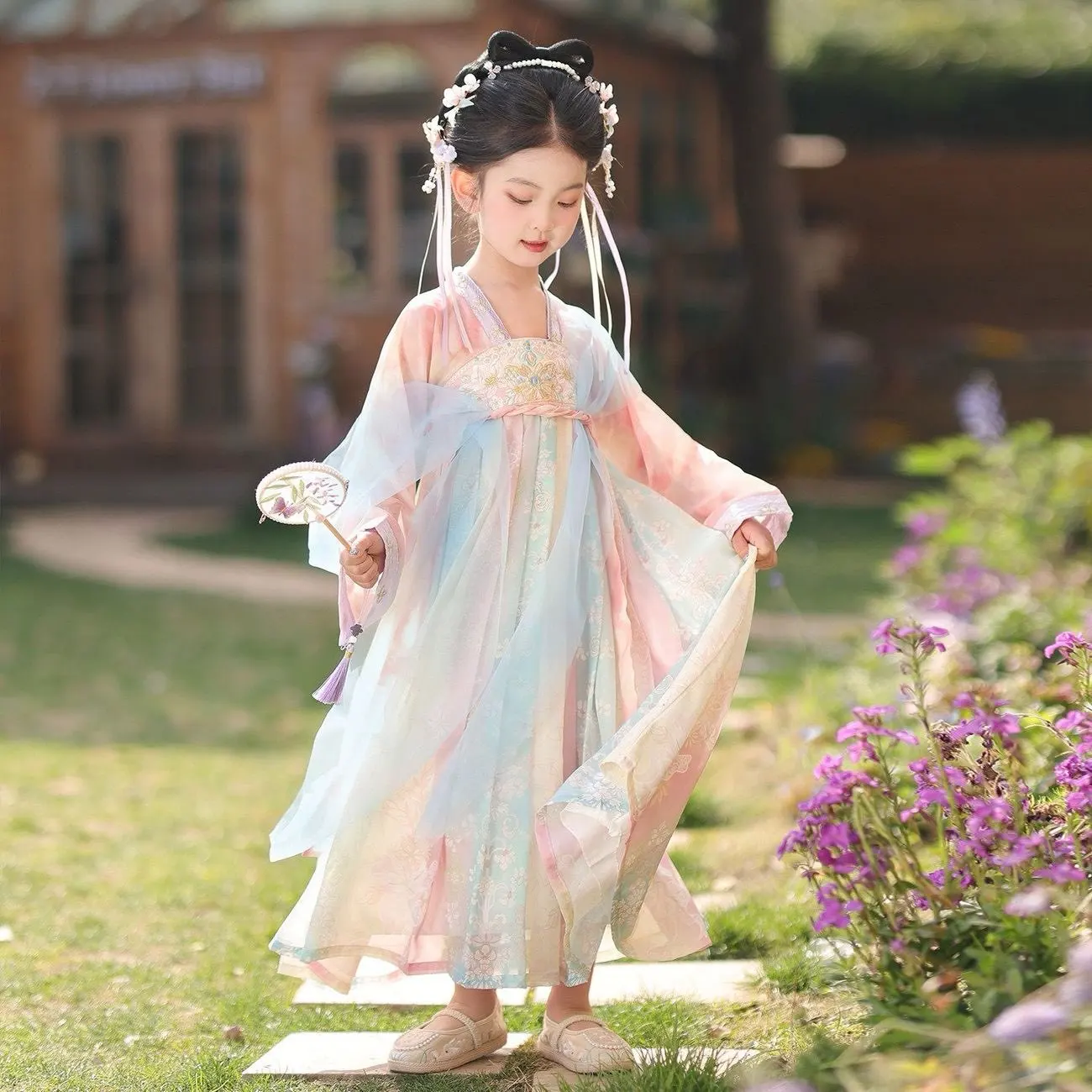 Hanfu Girls' Dress Summer Children's Ancient Style Super Fairy Robe Dress Long Sleeve Dress
Hanfu Girls' Dress Summer Children's Ancient Style Super Fairy Robe Dress Long Sleeve Dress