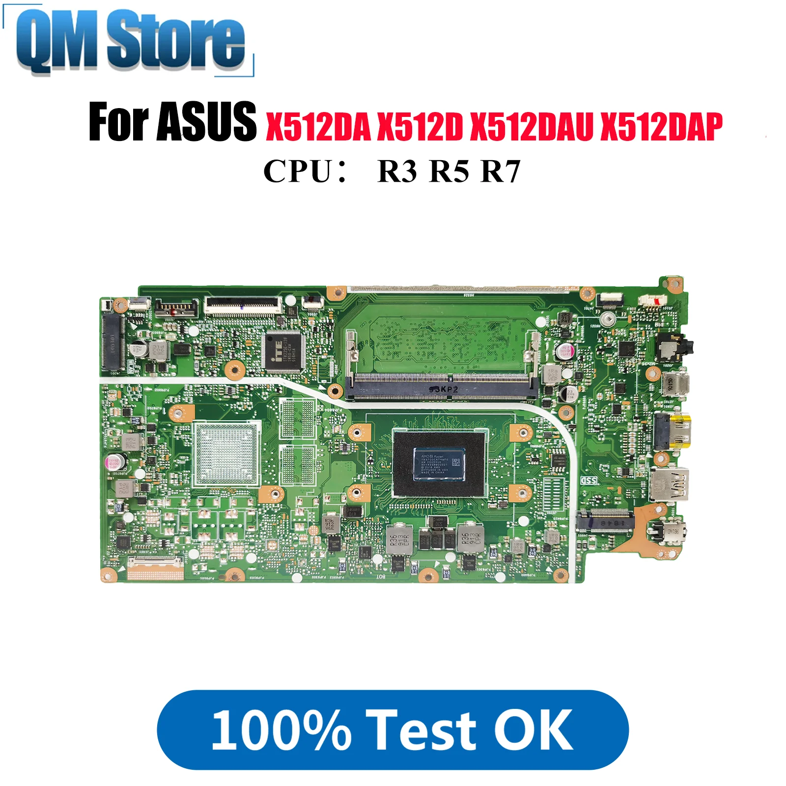 X512DA Материнская плата для ноутбука ASUS VivoBook F512D X512D M512D X512DA V5000d X512DK M5050D X512DAU X512DAP Материнская плата R3 R5 R7 CPU
X512DA Материнская плата для ноутбука ASUS VivoBook F512D X512D M512D X512DA V5000d X512DK M5050D X512DAU X512DAP Материнская плата R3 R5 R7 CPU