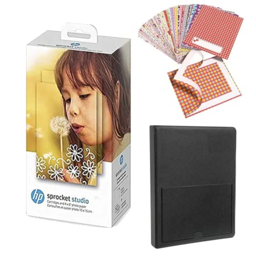 Sprocket Studio 4x6 Photo Paper and Cartridges 80 Sheets - 2 Cartridges
Sprocket Studio 4x6 Photo Paper and Cartridges 80 Sheets - 2 Cartridges