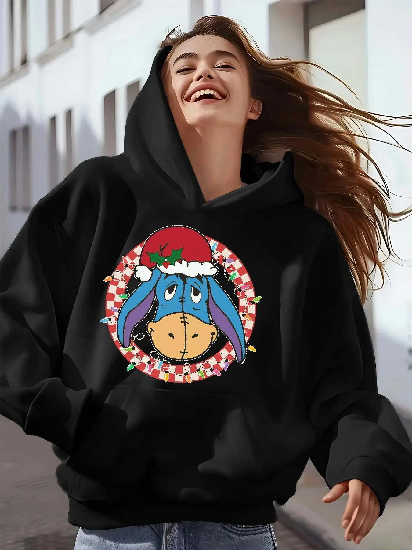 Женская флисовая толстовка с капюшоном Disney Eeyore на Рождество, осень и зиму, свободная повседневная одежда унисекс большого размера
Женская флисовая толстовка с капюшоном Disney Eeyore на Рождество, осень и зиму, свободная повседневная одежда унисекс большого размера