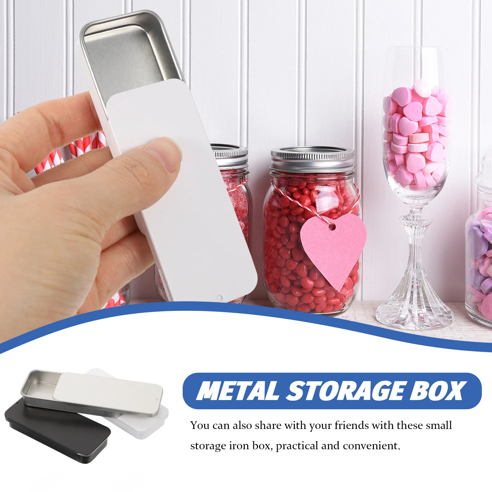 12Pcs Small Metal Boxes Iron Tins Push Lid Mini Container Organizer Portable Multi-Function Storage Box
12Pcs Small Metal Boxes Iron Tins Push Lid Mini Container Organizer Portable Multi-Function Storage Box