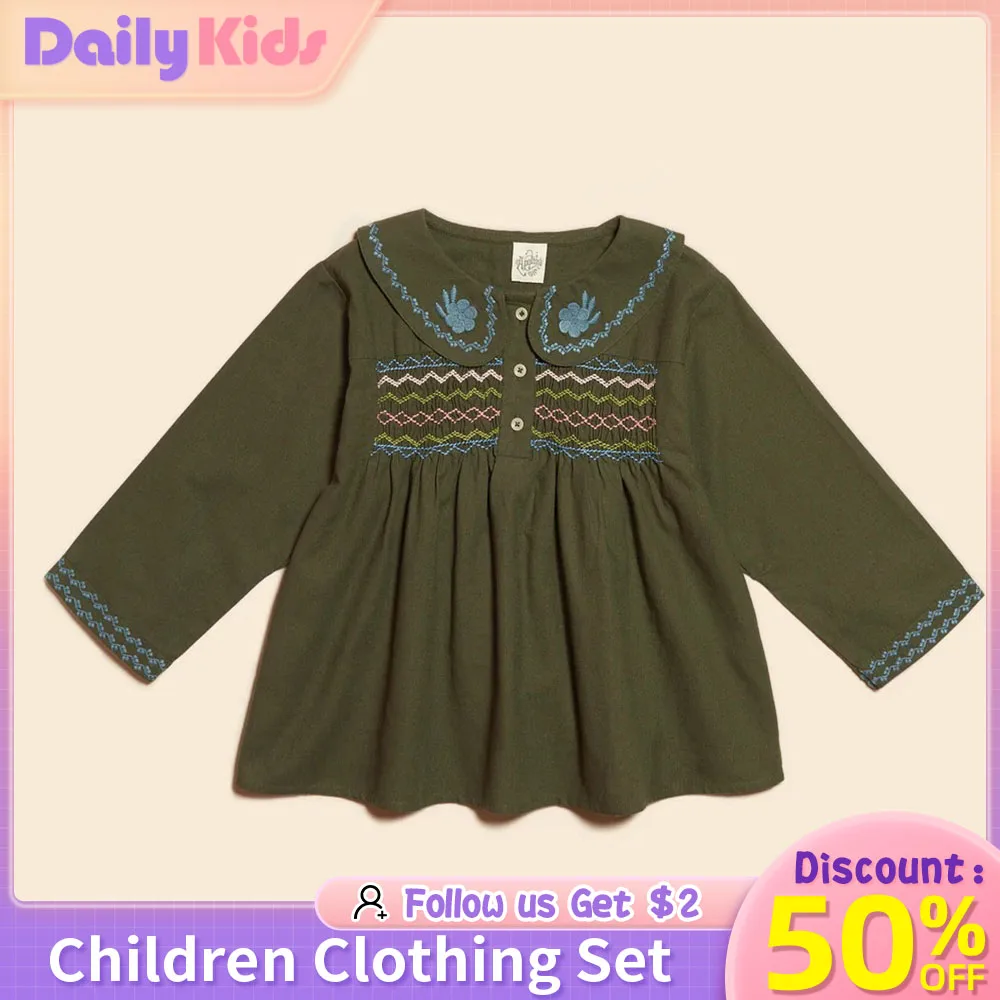 Daily Kids Children's Sets APO Children Kid Embroidered Flowers Tops Pants Suit Girl INS Brand Design Clothing Baby Floral Dress
Daily Kids Children's Sets APO Children Kid Embroidered Flowers Tops Pants Suit Girl INS Brand Design Clothing Baby Floral Dress