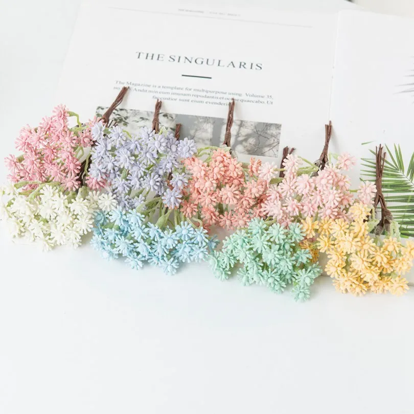 12Pcs Artificial Flowers Plastic Pink Gypsophila Vase for Home Decor Christmas Wedding Diy Wreath Scrapbook Handmade Fake Plants
12Pcs Artificial Flowers Plastic Pink Gypsophila Vase for Home Decor Christmas Wedding Diy Wreath Scrapbook Handmade Fake Plants