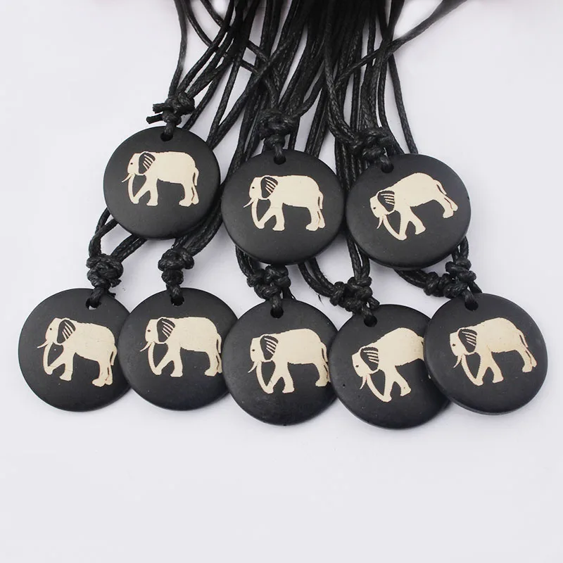 Wholesale 12pcs Beef Bone Sculpture Elephant Pendant Necklace Ethnic Tribe Charms Necklaces Fashion Exquisite Jewelry Choker
Wholesale 12pcs Beef Bone Sculpture Elephant Pendant Necklace Ethnic Tribe Charms Necklaces Fashion Exquisite Jewelry Choker