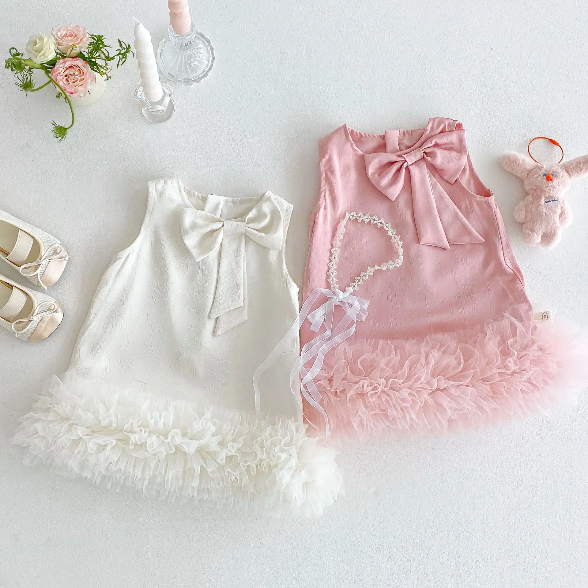 Girls Bow Princess Dress 2025 New Summer Baby Girl Solid Mesh Skirt Trendy Children Korean Sweet Dress
Girls Bow Princess Dress 2025 New Summer Baby Girl Solid Mesh Skirt Trendy Children Korean Sweet Dress