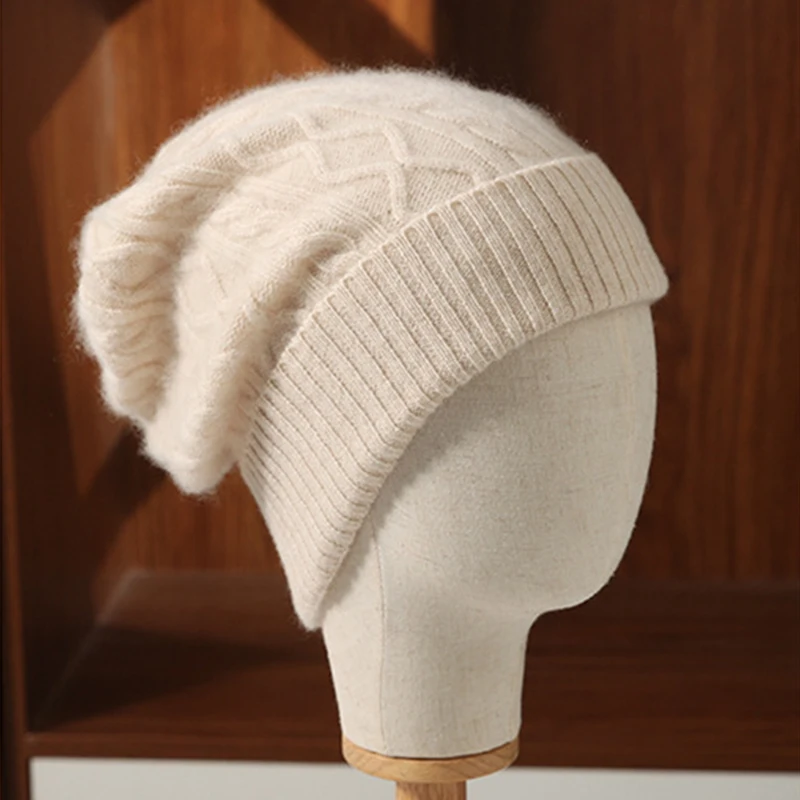 Autumn and Winter 100%pure Wool Vintage Solid Knitted Hat Men and Womenribbed Hem Soft Wool Cap Knitted Ear Warm Windproof Hat
Autumn and Winter 100%pure Wool Vintage Solid Knitted Hat Men and Womenribbed Hem Soft Wool Cap Knitted Ear Warm Windproof Hat