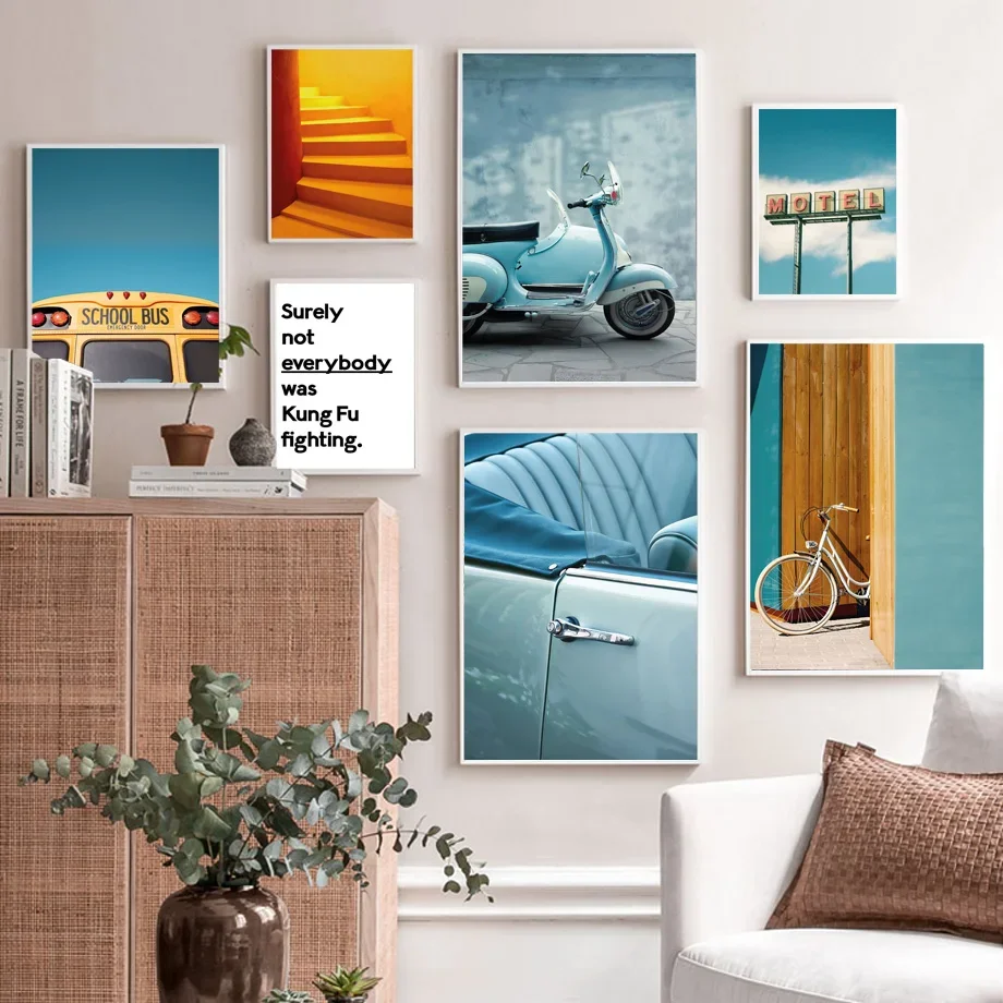 Motel School Bus Car Bicycle Stairs Quote Wall Art Canvas Painting Nordic Posters And Prints Wall Pictures For Living Room Decor
Motel School Bus Car Bicycle Stairs Quote Wall Art Canvas Painting Nordic Posters And Prints Wall Pictures For Living Room Decor
