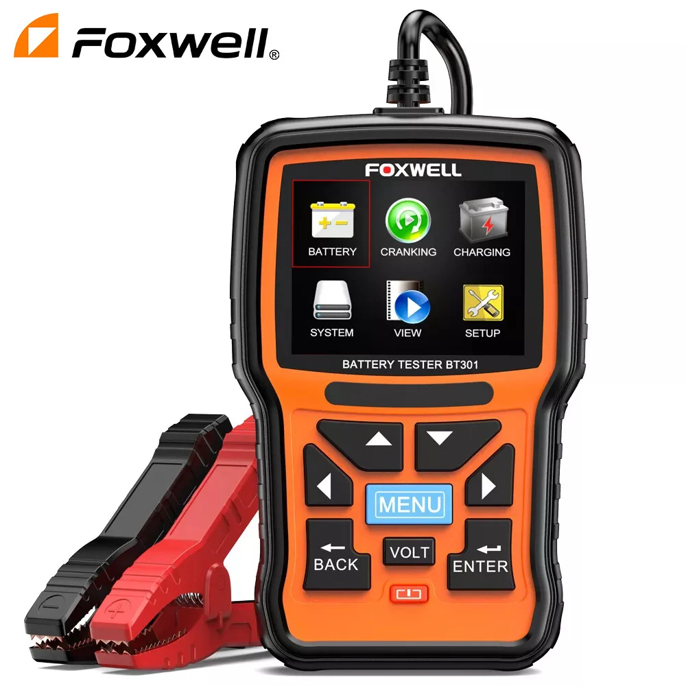 Новый FOXWELL BT301 автомобильный тестер аккумулятора 6 В 12 В, анализатор зарядки аккумулятора, инструмент от 100 до 2000CCA, цифровой анализатор аккумуляторов
Новый FOXWELL BT301 автомобильный тестер аккумулятора 6 В 12 В, анализатор зарядки аккумулятора, инструмент от 100 до 2000CCA, цифровой анализатор аккумуляторов
