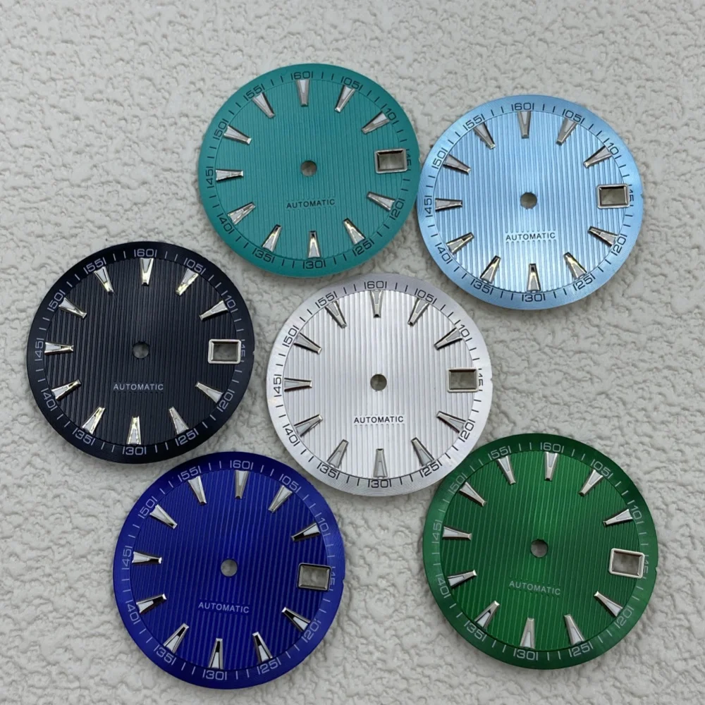 28.5mm S dial Sun print dial literal Watch accessories with calendar green luminous dial literal fit NH35/NH36 movement
28.5mm S dial Sun print dial literal Watch accessories with calendar green luminous dial literal fit NH35/NH36 movement